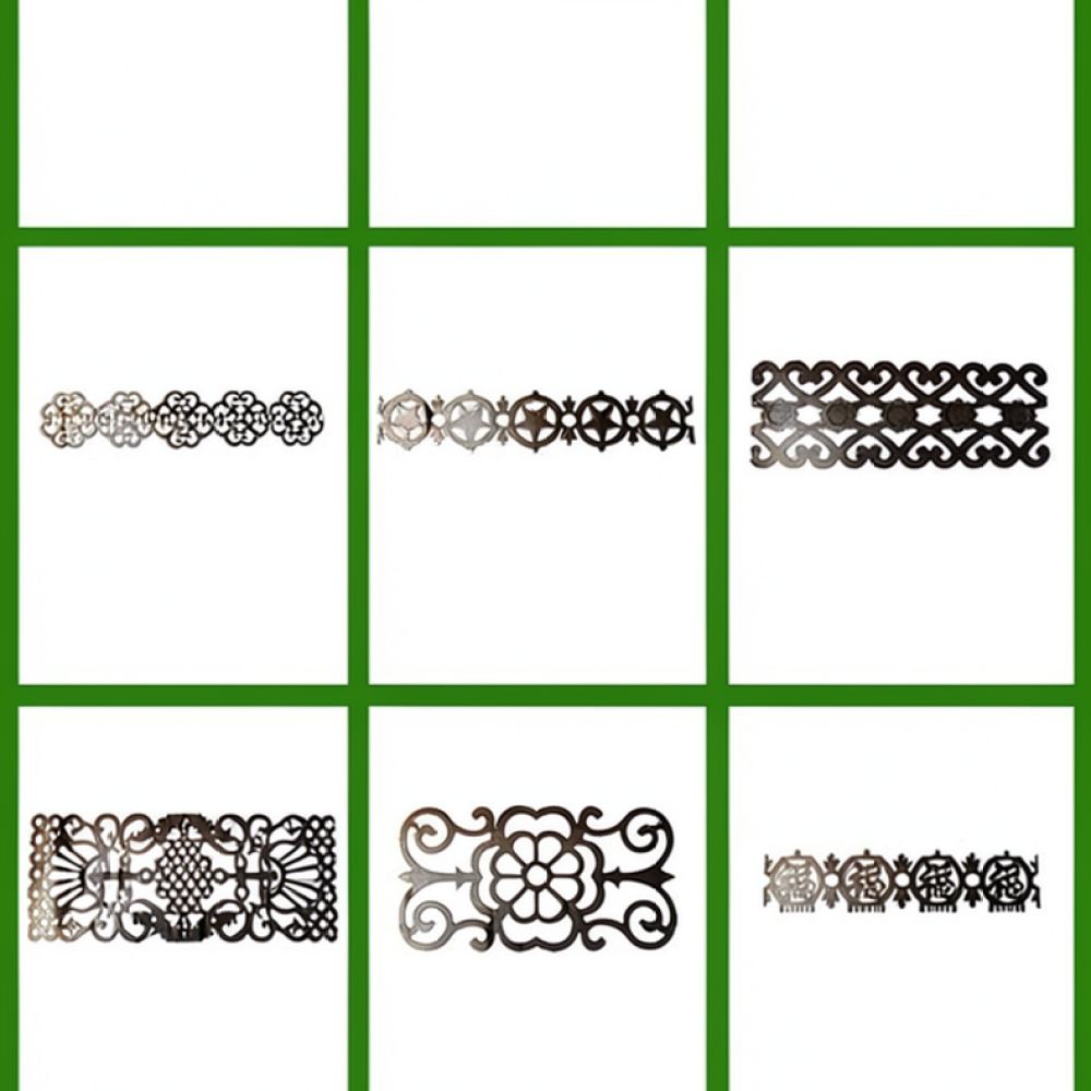 Home Improvement Fence - Dekoratives Metallzaunornament, gestanztes Eisentor-Element, geschweißtes chinesisches