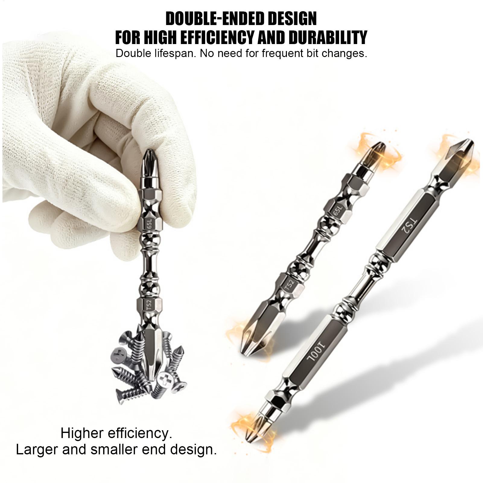 Drill Bits - Schraubendreher-Bit-Set, magnetisch, robust, Metall-Sechskantschaft, rutschfeste Handwerkzeuge,