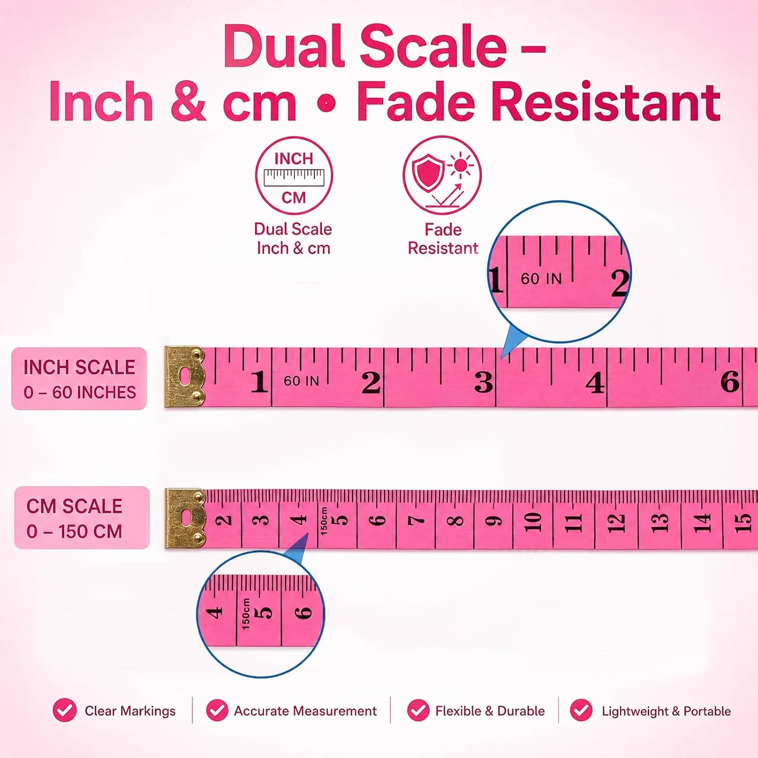 1/5/10 Stück 150 cm/60 Zoll we – Tape Measure Bewertung und Preis