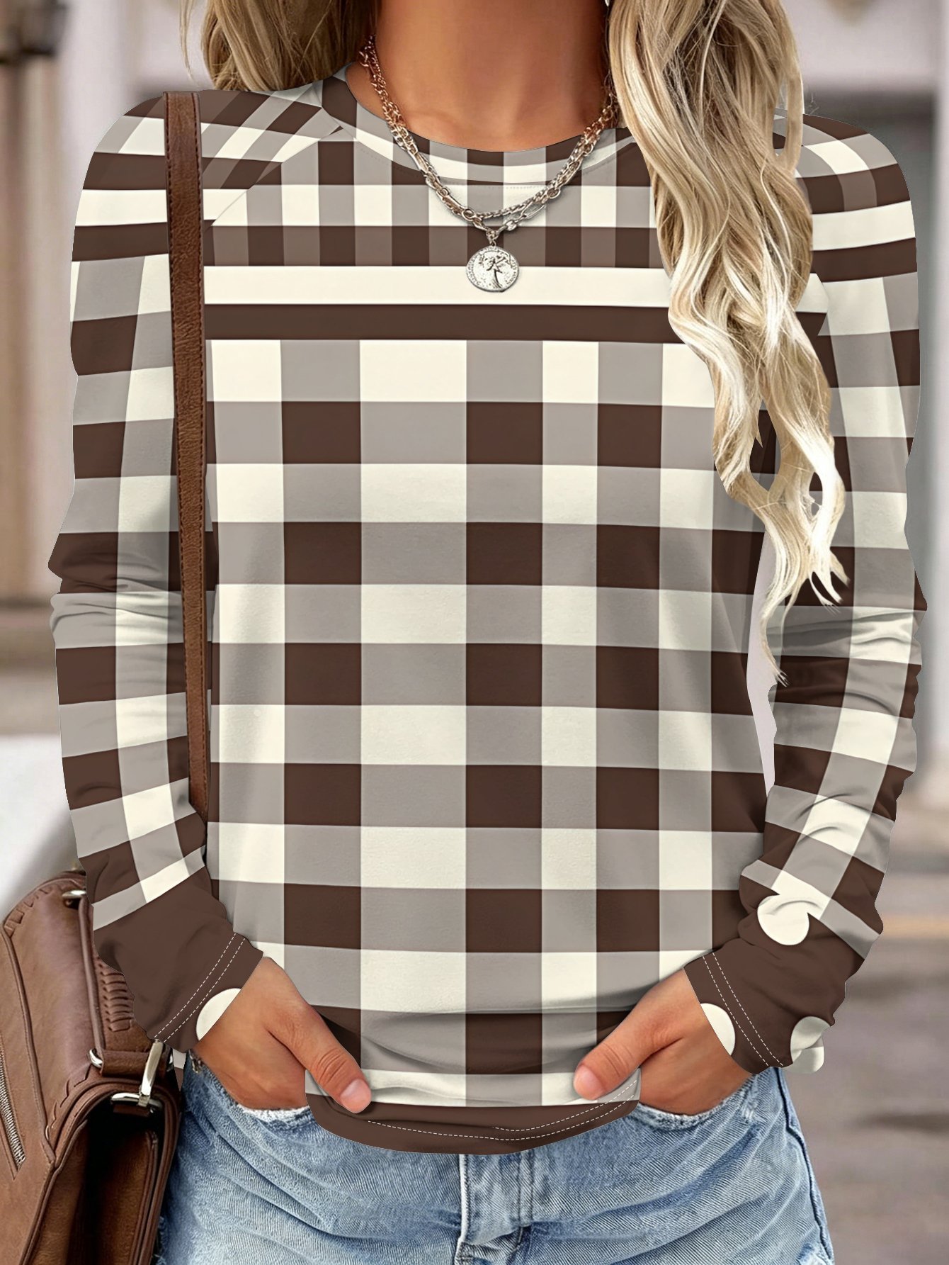 Damen Langarmshirt Gelb Blau B – Wallpaper Bewertung und Preis