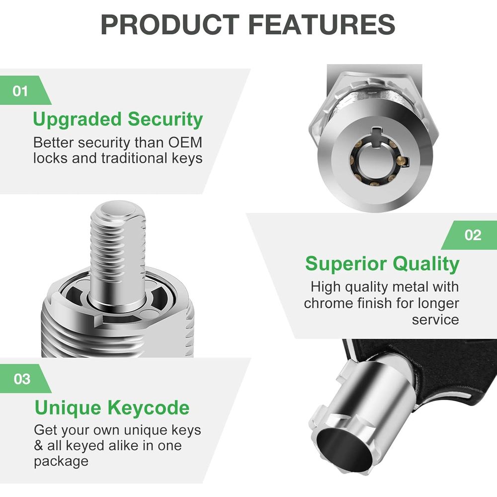 5er-Pack Schrankschlösser mit  – Door Lock Bewertung und Preis