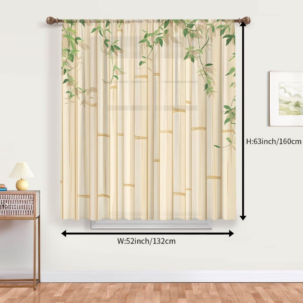 1 Stück transparenter Vorhang  – Curtain Rods Bewertung und Preis