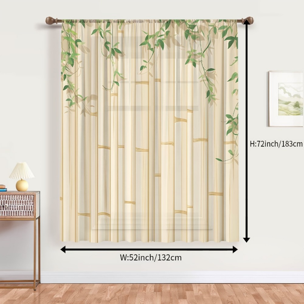 1 Stück transparenter Vorhang  – Curtain Rods Bewertung und Preis
