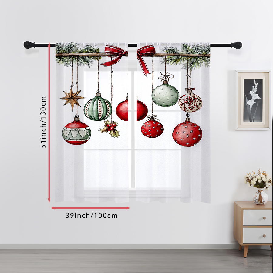 2 Stück transparente Weihnacht – Curtain Rods Bewertung und Preis