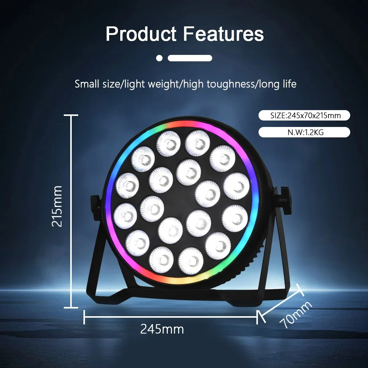 180W RGBW 4-in-1 LED Par-Schei – Led Strip Lights Bewertung und Preis